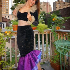 Woman modeling wearing Mermaid Dress